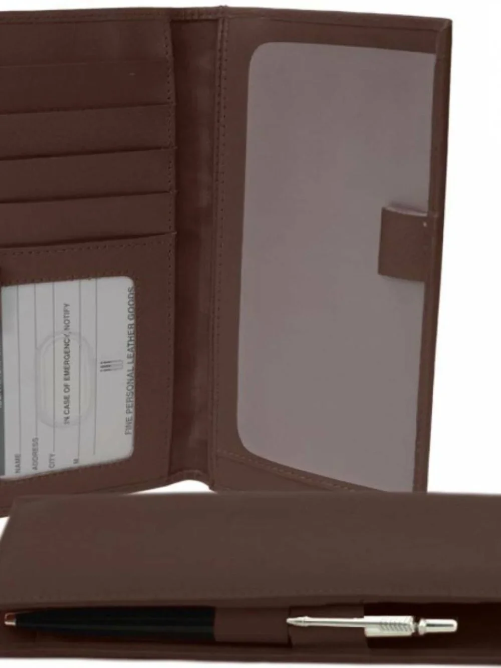 DJNY RFID-Blocking Checkbook Cover - Toffee